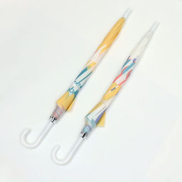 Зонт - трость полуавтоматический «Радужный круг», 8 спиц, R=46/54 см, d=92 см, рисунок МИКС