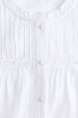 Blusa de algod?n con jaretas - H&m фото 7