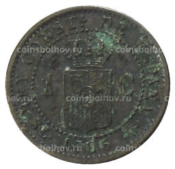 1 сентимо 1906 года Испания