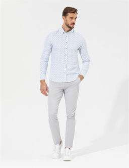 Lacivert Slim Fit Uzun Kollu G_mlek - Pierre cardin фото 4