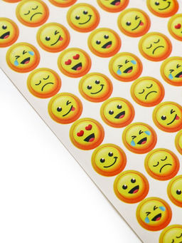 Цена за 2 шт. Наклейки детские оценки «Эмоции», 7×16 см, 10 листов