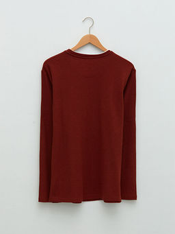 Bisiklet Yaka Uzun Kollu Erkek Ti??rt - Waikiki фото 3