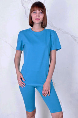 Арт. 2715 Костюм с велосипедками 42-50 (5 шт) Цвет:верх-фуксия, низ-фуксия - Калинка фото 8