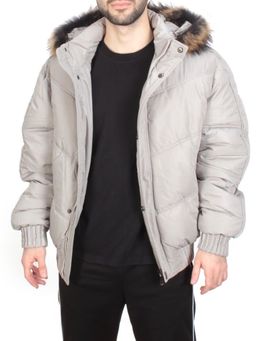 10130 GRAY Куртка мужская зимняя (200 гр. холлофайбер) CUDRSAR