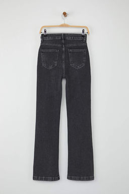 Antrasit Yuksek Bel Ispanyol Paca Flare Jeans TWOAW26JE00050 - Trendyolmilla фото 15