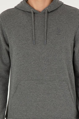 Мужской базовый свитшот антрацитовый меланж - U.s. polo assn фото 6