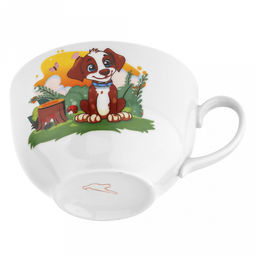 Чашка чайная фарфоровая Шарик 210мл, д8,5см, h6см, форма Янтарь (Россия) - Домашняя мода фото 6