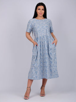 Платье "Делия" штрих, трикотаж