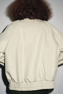 ZW COLLECTION WATER-REPELLENT SHORT TRENCH COAT