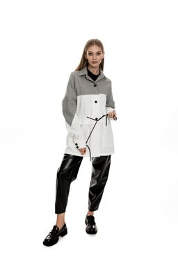 Жакет AURA 2059-170 белый с черным