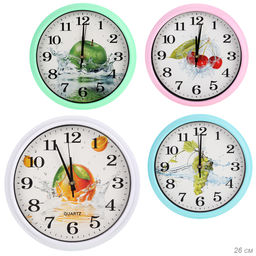 Часы настенные 26 см / 381-38 /уп 40/ микс - ГалеонТрейд фото 12