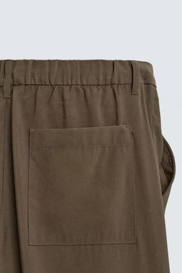 PANTAL?N FLUIDO RELAXED FIT / Marr?n / Topo - Zara фото 9