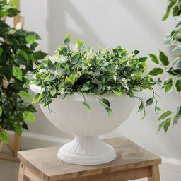 Вазон для цветов «Джулия», 8 л, d=32 см, h=23 см, белый