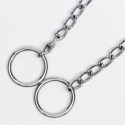 Ошейник - удавка с табличкой под гравировку, 32,5 см, толщина проволоки 1,6 мм - Пижон фото 4