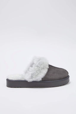 Gri Suet Pelus Kurk Detayl? Kad?n Terlik
TAKAW26ER00006 - Trendyolmilla фото 5