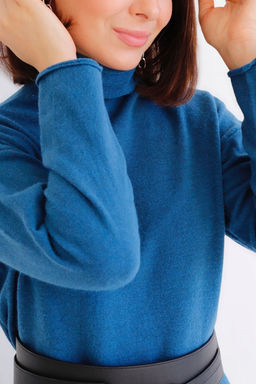 Martichelli Платье вязаное синее  фото 12