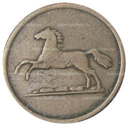 2 пфеннига 1851 года B Германские государства  Брауншвейг