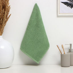 Полотенце махровое Этель 30*60 см, цв. светло-зелёный, 100% хлопок, 340 г/м2