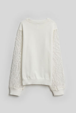 Джемпер детский для девочек Rebeca молочный - Acoola фото 4