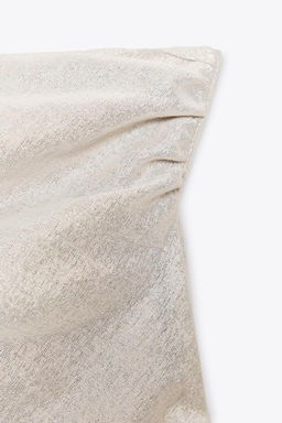METALLIC THREAD HALTER TOP - Zara фото 6