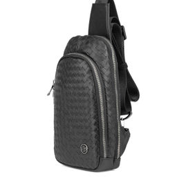 Мужская кожаная сумка-слинг - Barcelo biagi фото 2