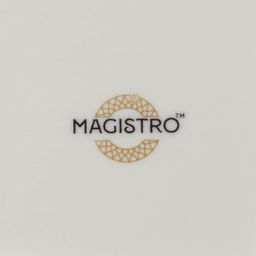 Тарелка Magistro La Perle, d=27 см, утолщённый край, фарфор, белая  фото 5