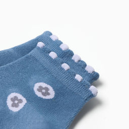 Носки детские «Цветы» MINAKU, синие (8-12 лет)