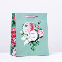 Пакет подарочный Подарок для души, 18 х 22,3 х 10 см