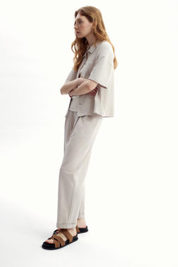 ЕВТ 3280/серо-бежевый рубашка жен