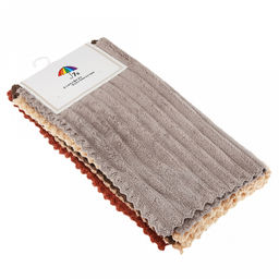 Салфетка для уборки 30х30см "Абсолют", микрофибра, набор 5шт (Китай)