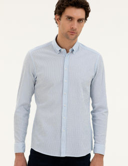 Mavi Slim fit Pamuk Kar___ml_ _izgili G_mlek