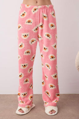 Trendyolmilla Ekru Ay?c?kl? Wellsoft K?sl?k Orme Pijama Tak?m? THMAW25PT00054  фото 3