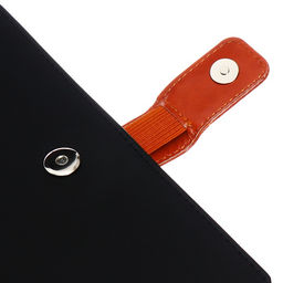 Ежедневник недатированный Бизнес, А5, в клетку, с хлястиком, 128 листов, обложка кожзам, чёрный - Simaland фото 4