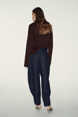 JEANS Z1975 HIGH-WAIST BOMBACHO - Zara фото 4