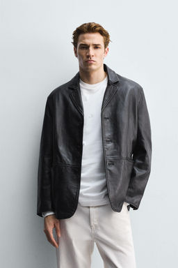 LEATHER BLAZER - Zara фото 2