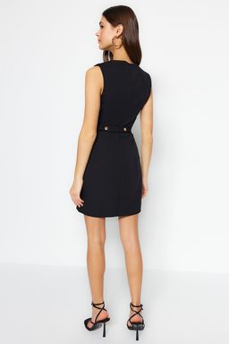 TRENDYOLMILLA Petrol Kemerli Vucudu Saran Cep Detayl? Mini Dokuma Elbise TWOSS23EL02037  фото 20