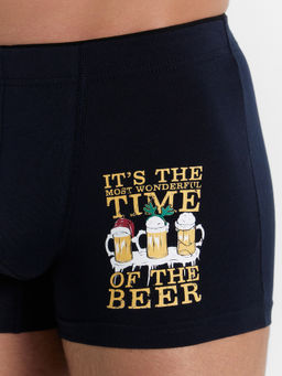 Цена за 2 штуки! Трусы мужские боксеры синие с печатью - Mark formelle фото 3