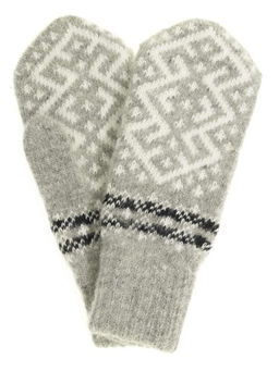 Варежки женские "Ромб с орнаментом" ПП 3236-7