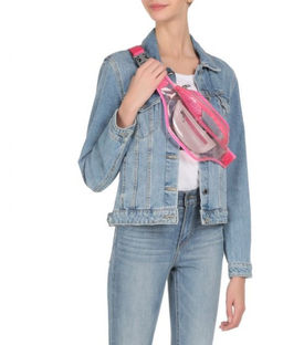 Женская поясная сумка CALZETTI TRANSPARENT BELT BAG Артикул TRANSPARENT BELT BAG NEW, розовая