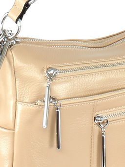 Сумка женская натуральная кожа GU 2033-7795, 2отд, плеч/ремень, бежевый SALE 254575 - Adelia фото 4