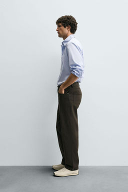 REGULAR FIT STRIPED SHIRT - Zara фото 4