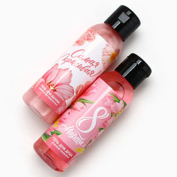 Подарочный набор 8 Марта!, гель для душа и пена для ванны 2?100 мл, мочалка для тела, Чистое счастье  фото 3