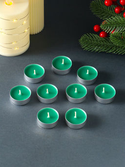 Набор свечей ароматических чайных Снежный кипарис, 9 шт.