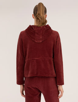 Bordo Comfort Fit Kap__onlu Sweatshirt