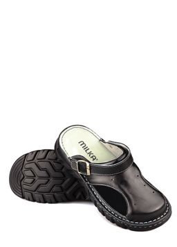15 | Kina | Черные женские медицинские сабо натуральная кожа - Milka shoes&more фото 13