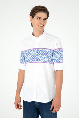 Мужская темно-синяя рубашка с длинным рукавом - U.s. polo assn фото 3