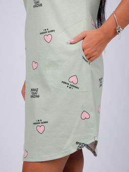 Туника "Душечка" оливка, трикотаж