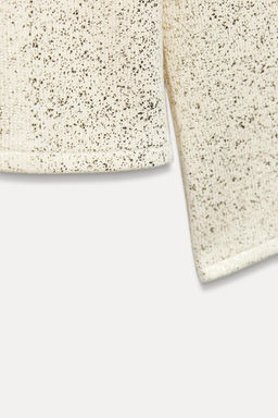 METALLIC THREAD RUSTIC SWEATER - Zara фото 8