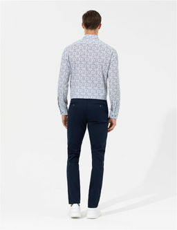 Lacivert Slim Fit Kanvas Pantolon - Pierre cardin фото 4
