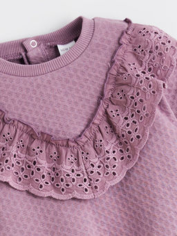 Bisiklet Yaka K?z Bebek Sweatshirt ve Tayt